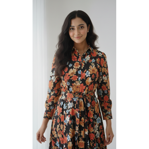 Floral tiered frock